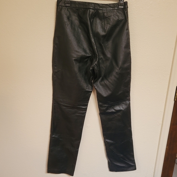Massini Black Leather Pants - Picture 4 of 5